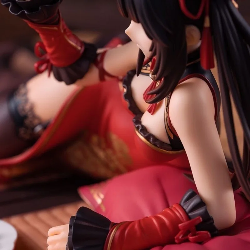 

Date A Live Kurumi Tokisaki Chinese Style Qipao Sleeping Pose Figure Pvc Beautiful Girl Desktop Ornament Model Collectible Toys