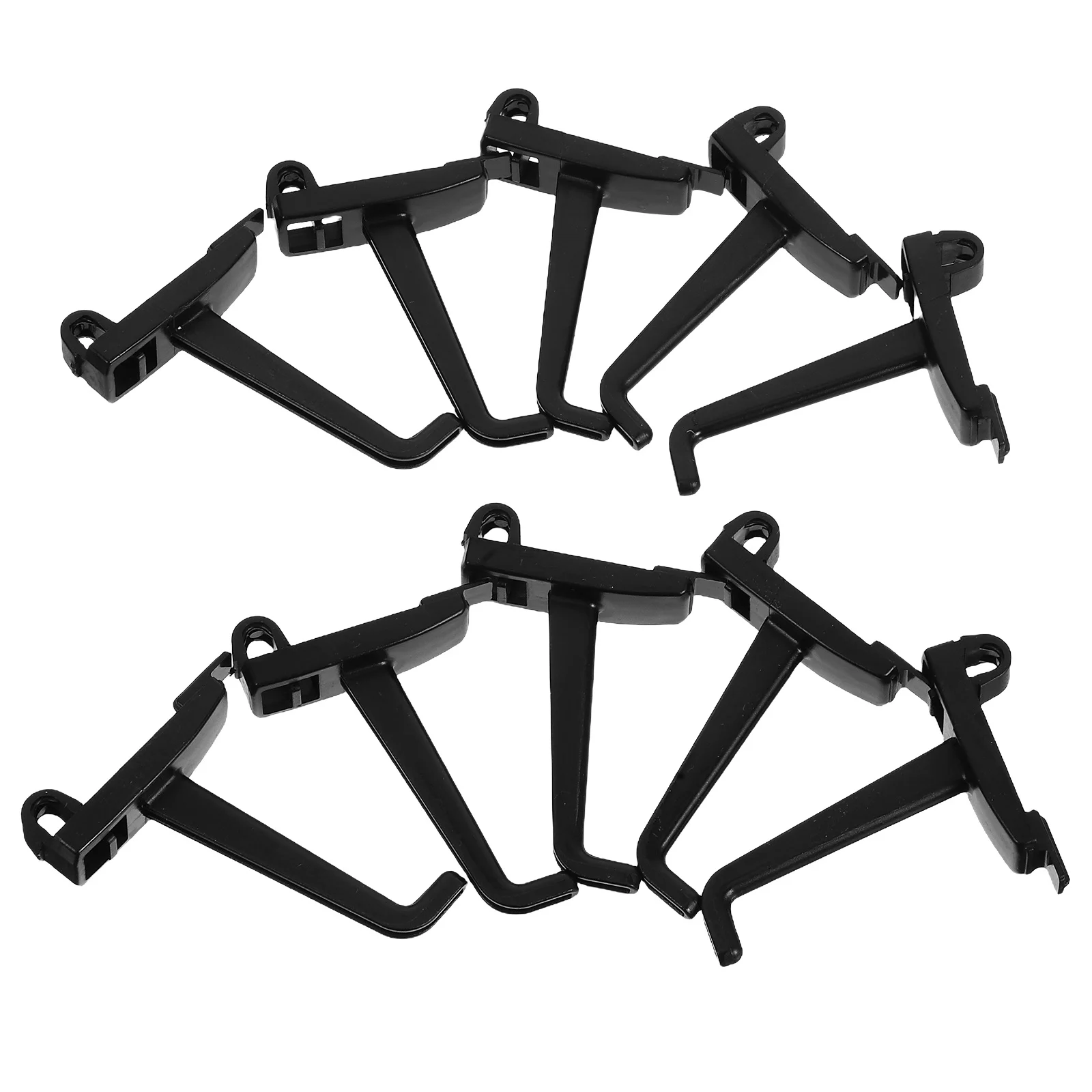 

10 Pcs Hooks Cord Storage Folding Chair Garage for Chairs System Utility Wall Black Shelving