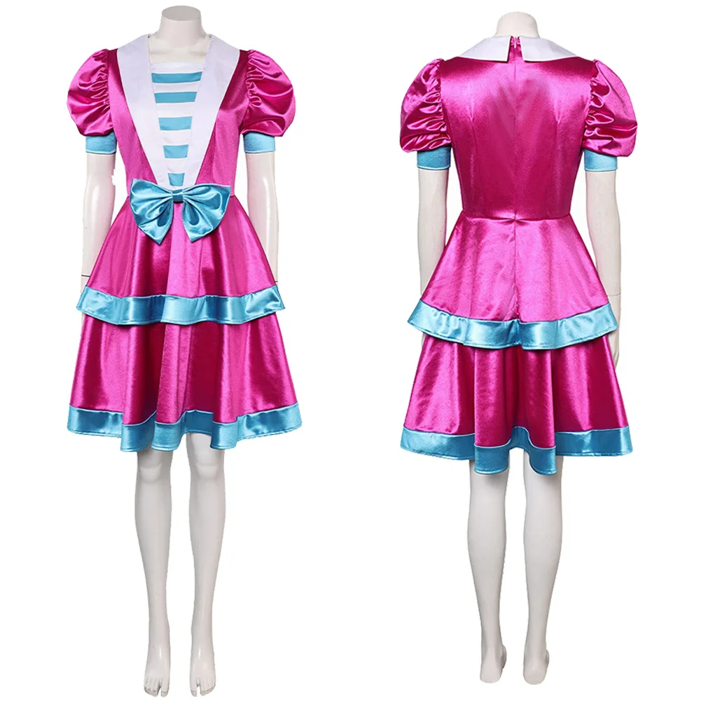 영화 인사이드 코스프레 아웃 2 라일리 코스프레 코스튬 로즈 원피스 롤플레이 스커트, 여성 할로윈 파티 유니폼, 카니발 역할극 세트