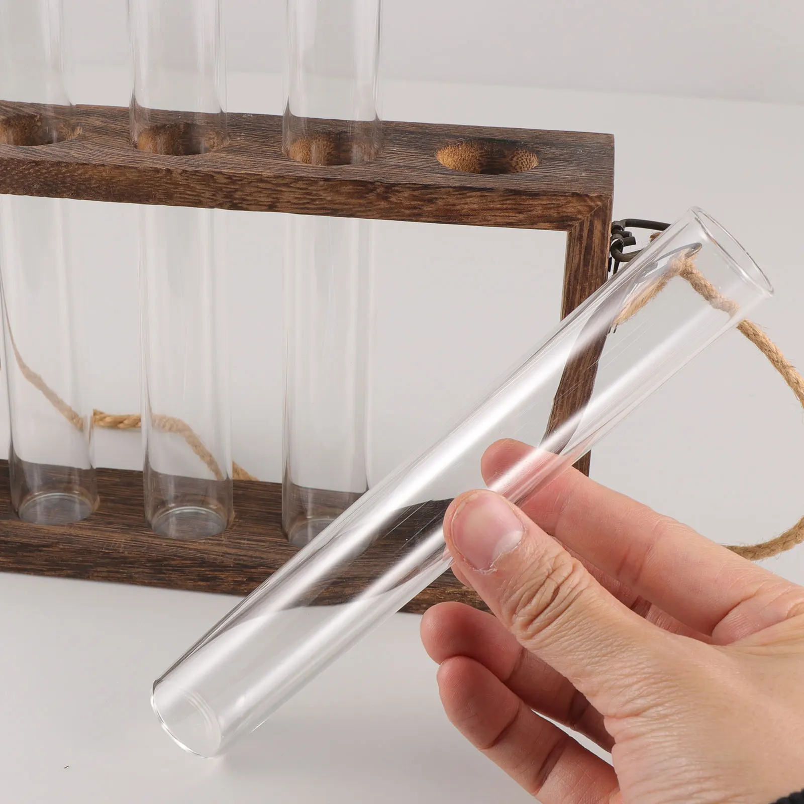 

Wall Mounted Hydroponic Vase Plant Terrarium Home Decor Indoor Glass Planter Test Tube Vase Container For Plants Living Space