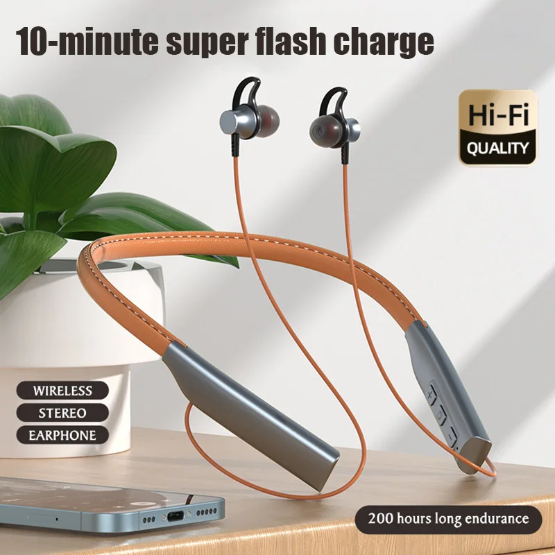 Fone Bluetooth Earphones Magnetic Headphones Sports Wireless Hanging Neck Earphones with Microphone Wireless bluetooth Headset