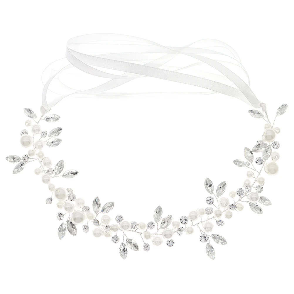 

Artificial Pearl Bridal Wedding Headband Shiny Hairband Hair Accessory Bride Headdress Women Party Hairpiece Women Headband