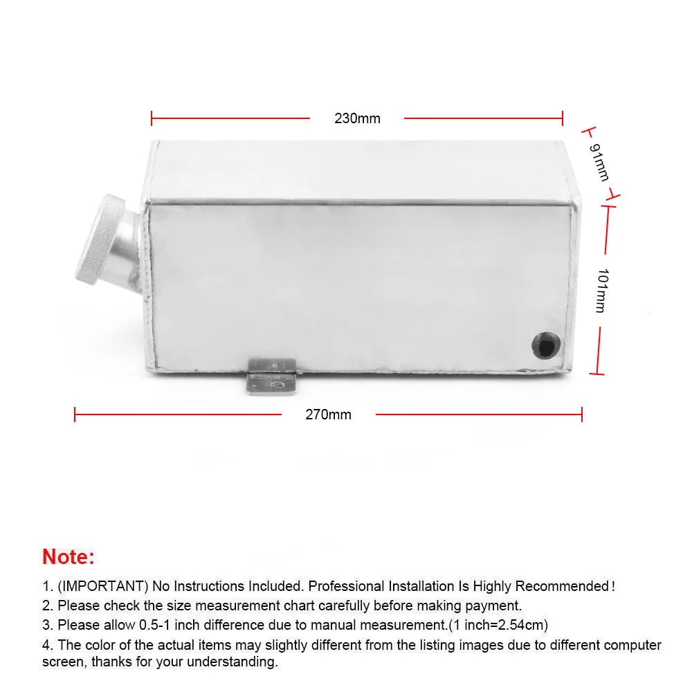 Universal 1.75 liter dipoles logam campuran tangki air-botol pencuci/injeksi air