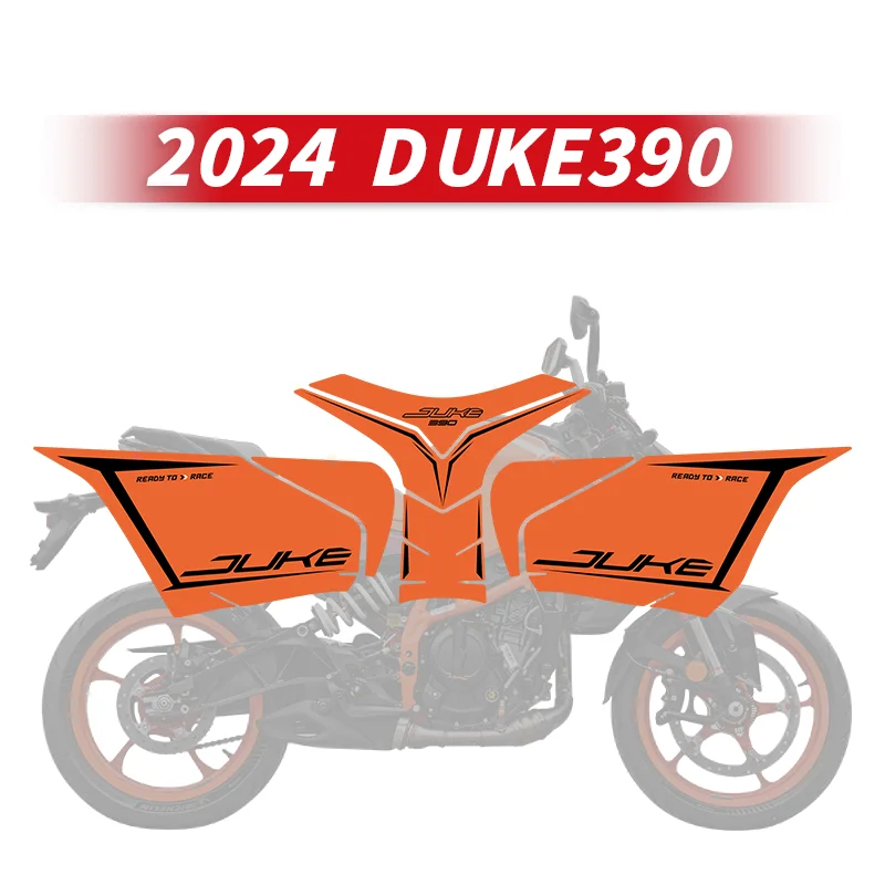 Kit d'autocollants de protection de carburant précieux pour moto, décalcomanies de décoration de degré de conversion de gaz, utilisé pour KTM DUKE 390, 2024