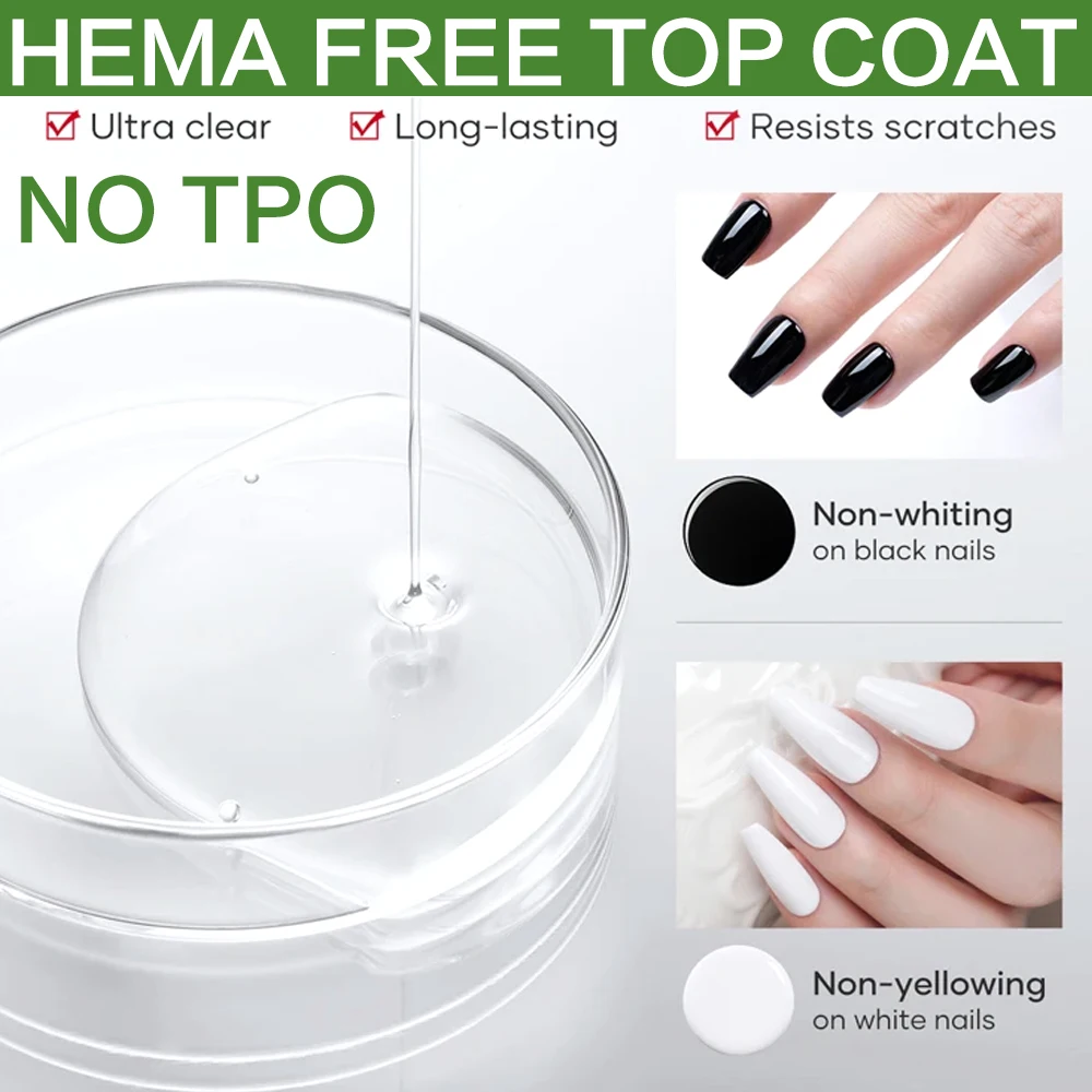 KODIES GEL Geen TPO HEMA Gratis Top Coat UV Gel Nagellak Super Shine Manicre Nail Art Salon Kwaliteit Gel Afwerking Primer Basisgel