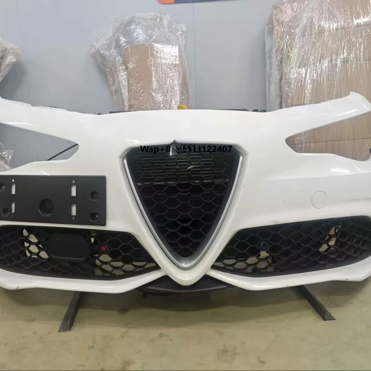 Original Intact Buckle No Structural Damage Discount Price Upgrade Accessory Front Bumper Assembly for  Giulia