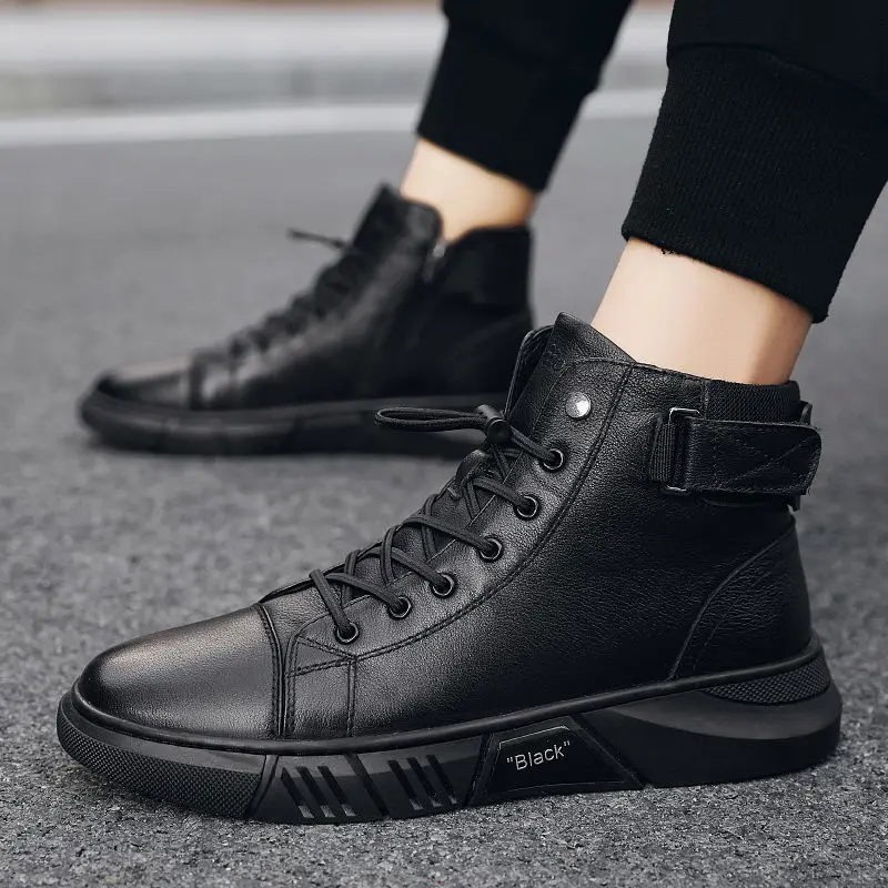 Trendy 2025 Warm New Winter Man Shoes Casual Offers Size 44 Original Deals Hot Selling Cheap Low Price Y2k Fashion Boots for Men