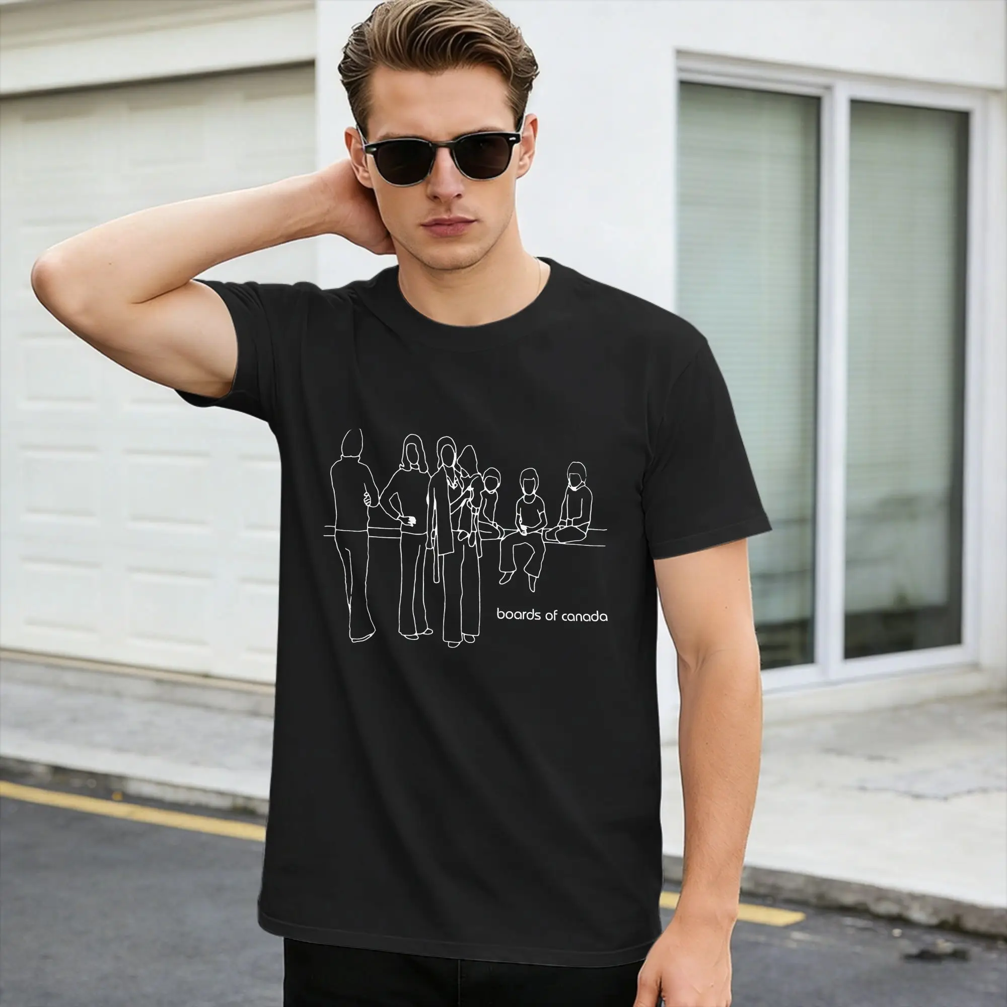 Boards of Canada Cotton T Shirt For Men Summer  Y2K Fun T Shirts Hip Hop Tee Shirt Oversized Dropshipping Tops,
