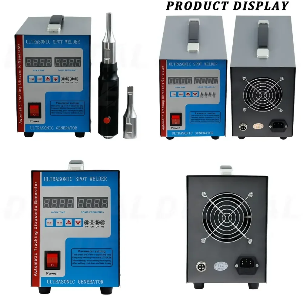 700W 28KHz Handheld Ultrasonic Spot Welder Packaging Equipment Part for ABS PP PE Plastic Car Body Repair Welding Machine