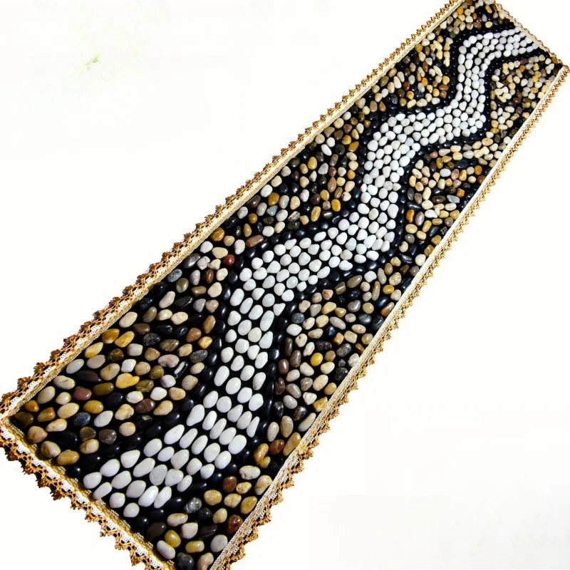 

Pebble foot pad, rain stone massage pad, foot therapy blanket for home use, stone road acupressure board 2 meters