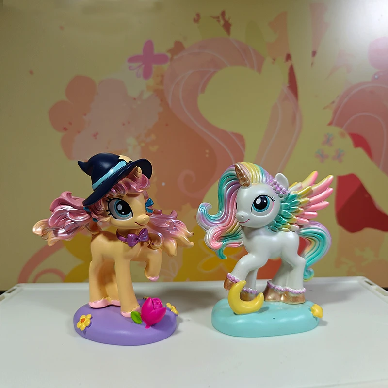 Hasbro-figura mágica de la amistad de My Little Pony, caja ciega, armadura brillante de raridad, juguete para niños