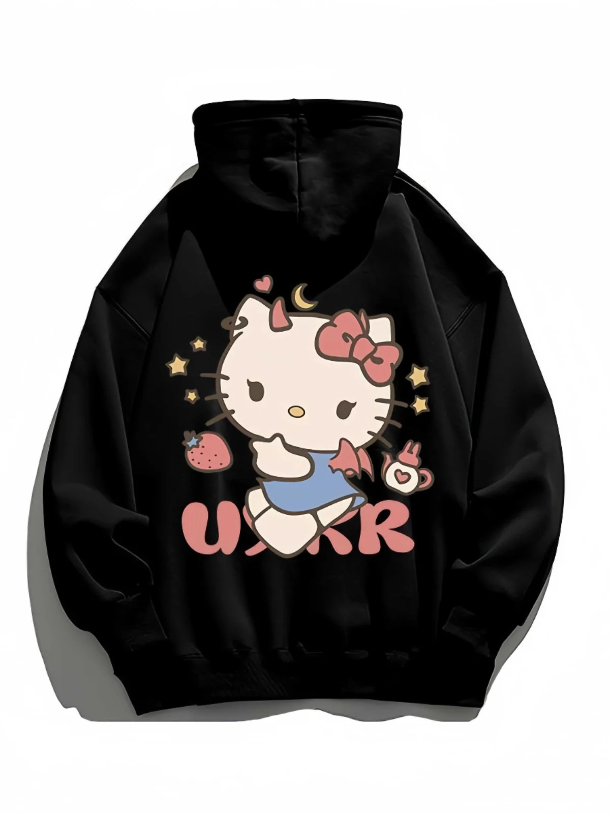 Soft and cute hello kitty Cartoon Anime periphery Mens and womens hoodies Autumn and Winter Versatile Couple\'s clothing hoodie