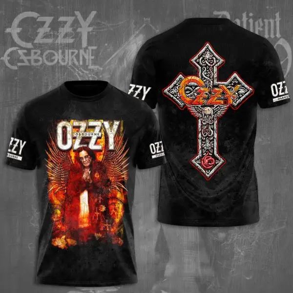 Popular Rock Ozzy Osbourne 3D Printing Men Women Hip Hop Trendy Short Sleeve T-Shirt Harajuku Round Neck T-Shirt Oversized Top image 3