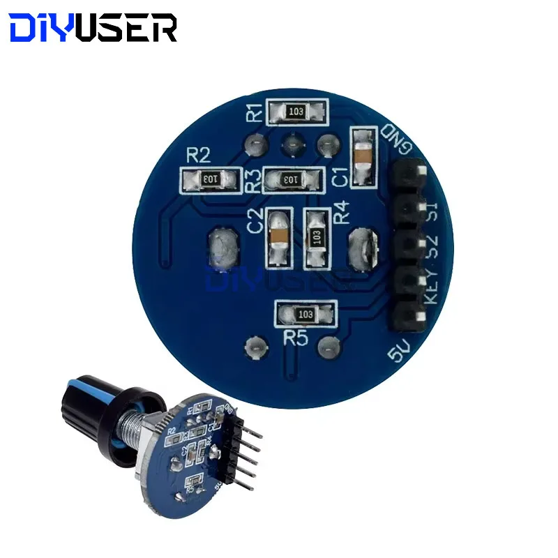 Picture 3: DIYUSER Rotary Encoder Module for Arduino Brick Sensor Development Round Audio Rotating Potentiometer Knob Cap EC11