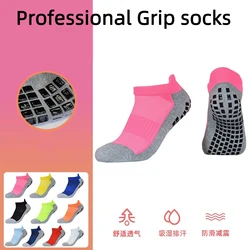 Chaussettes de football à semelle en silicone non ald pour adultes, chaussettes basses, chaussettes de yoga d'intérieur, même type que le Trusox, 10 couleurs