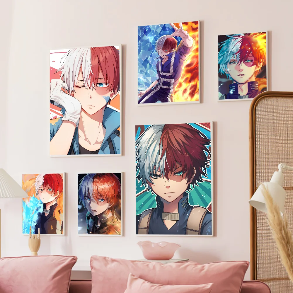 

Hero Academia Shoto Vintage Posters Sticky Whitepaper Prints Posters Artwork Posters Wall Stickers