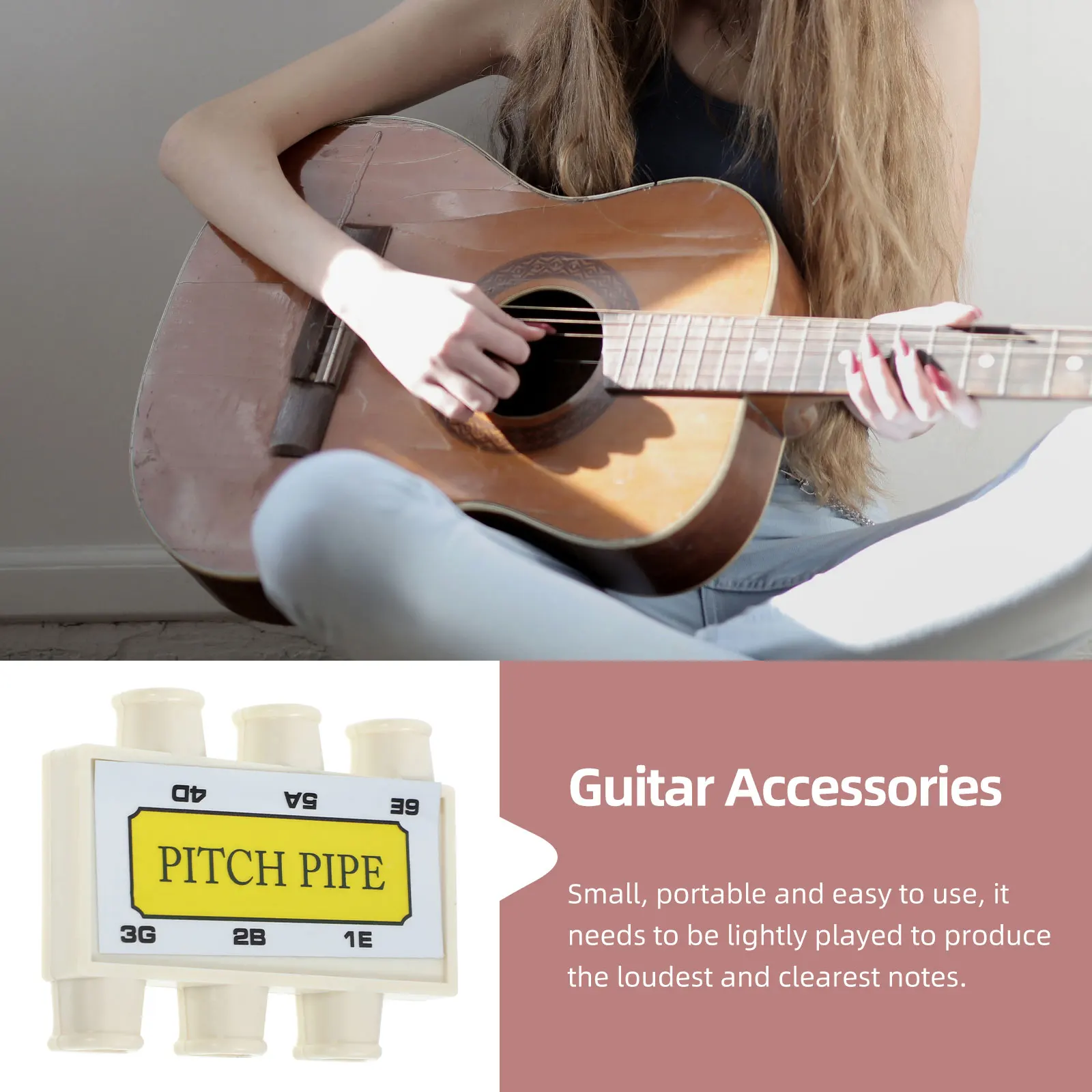 

Plastic Guitar Tuner Simple Tool Acoustic Instrument Accessory Professional Durable Craftsmanship Multi Function Gift