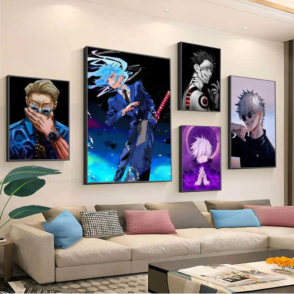 

Anime J-Jujutsu Kaisen Poster Paper Print Home Living Room Bedroom Entrance Bar Restaurant Cafe Art Painting Decoration