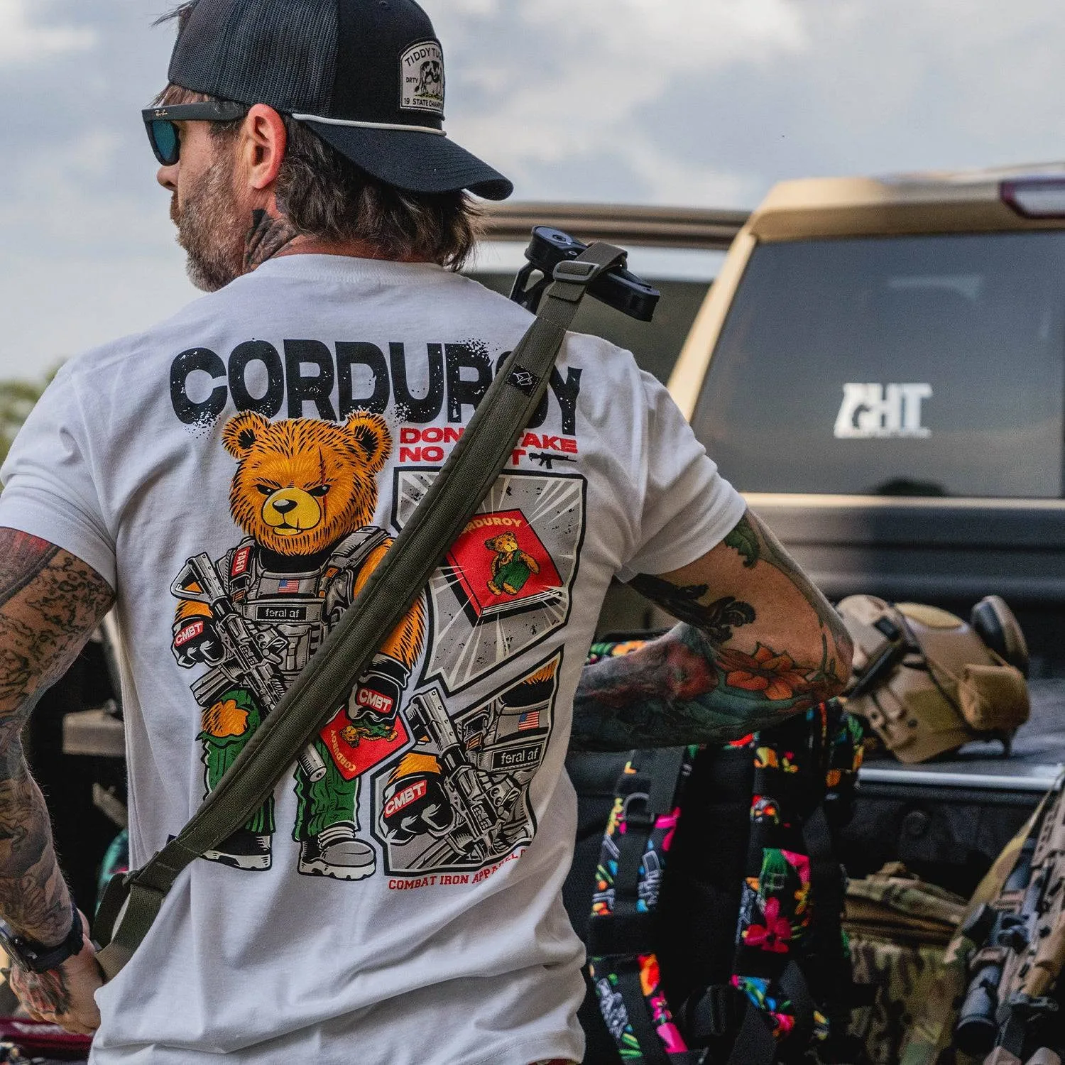 

Мужская футболка Corduroy The Bear - Don't Take No Sh_t, элитная роскошь для мужчин и женщин, топ Y2k, лето 2023 г.