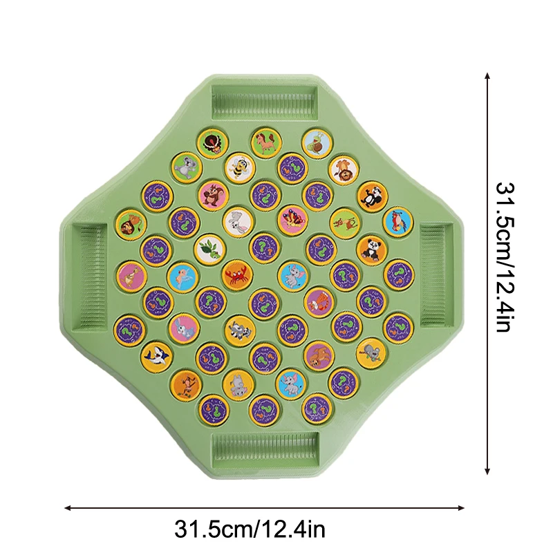 Animal flip xadrez memória jogo de xadrez animal flip xadrez memória cognitiva jogo de tabuleiro para crianças família