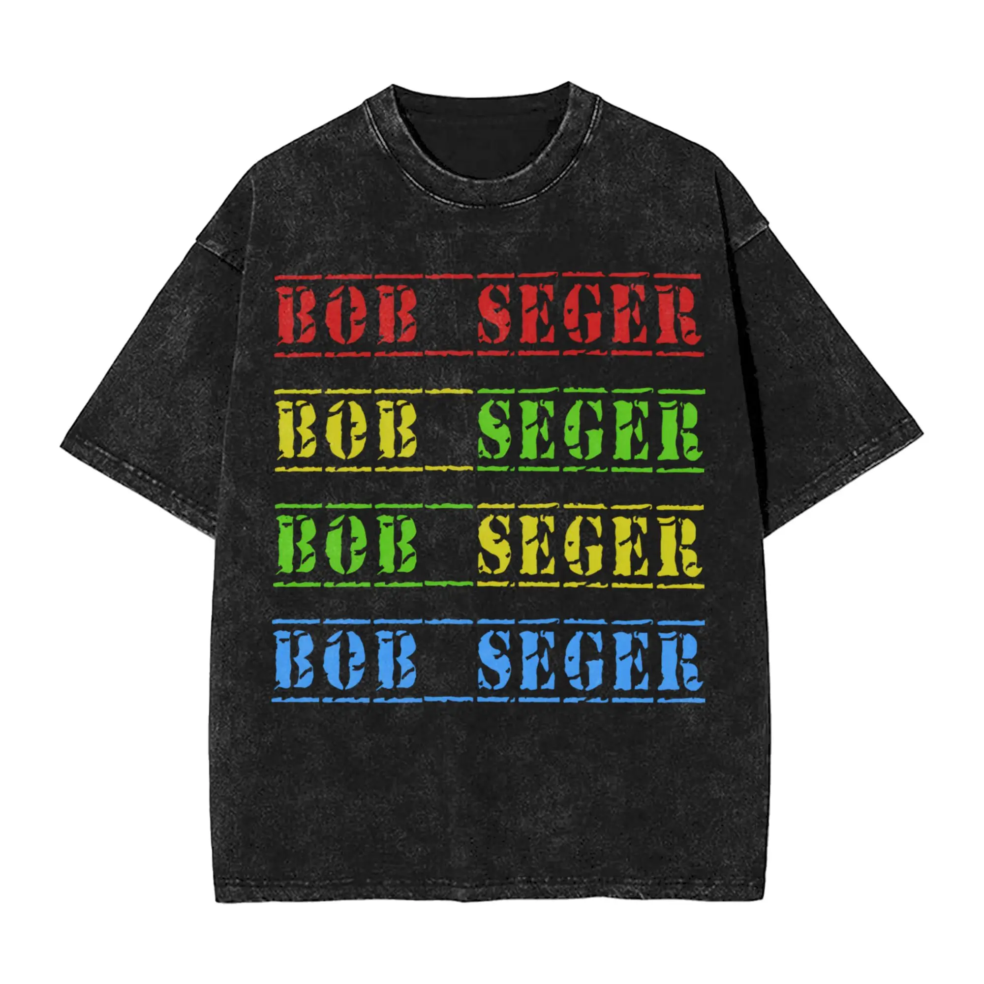 Bobs legend rock and Roll Segers Final Tour Washed T Shirt for Men Women Streetwear Hip Hop T-Shirts Short Sleeve