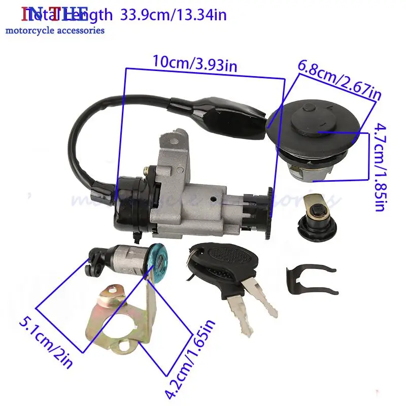 NEW High Quality Ignition Switch Key Set for 50cc 125cc 150cc Moped Scooter