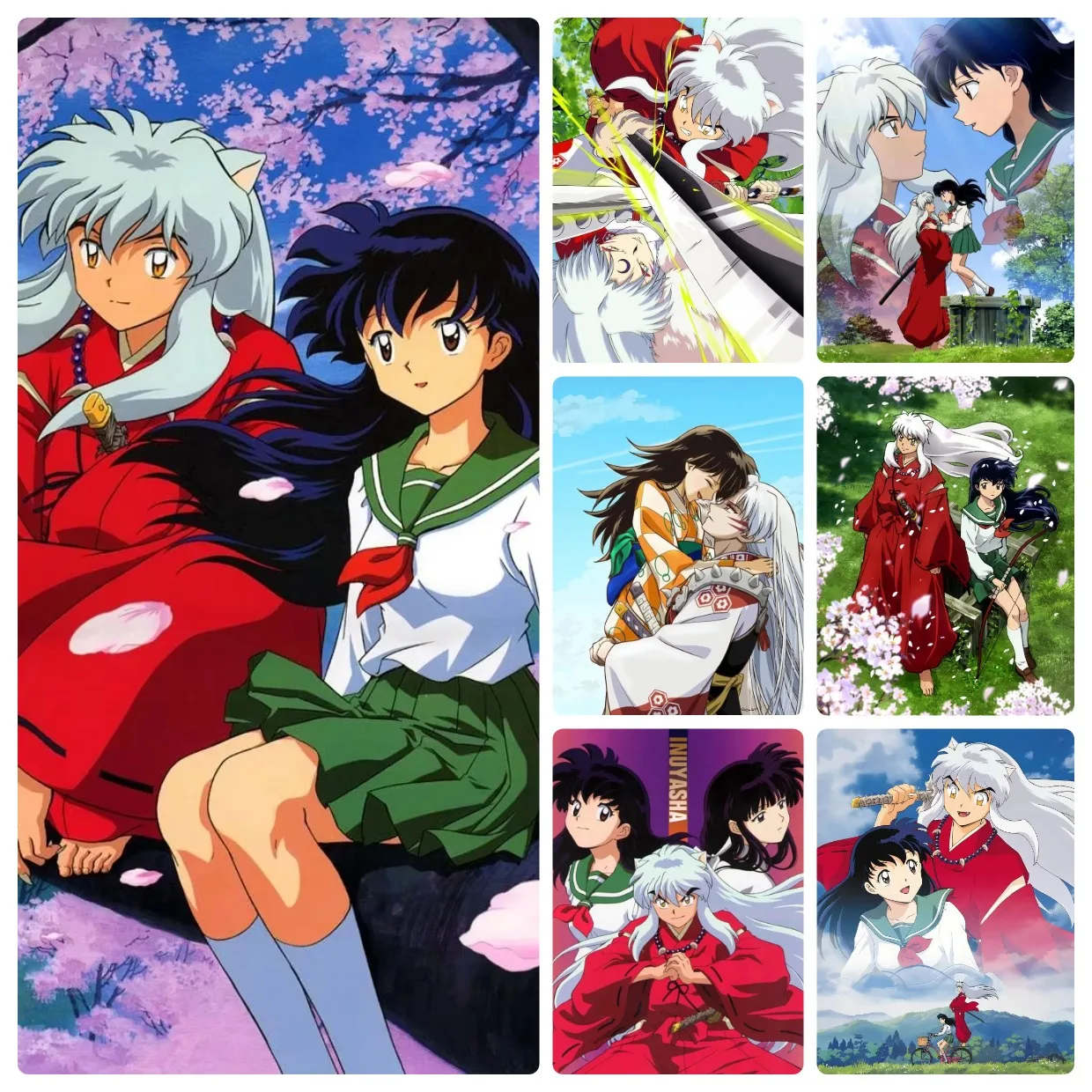 Jigsaw Puzzle 500/1000/1200/2000PCS Anime Inuyasha Classic Japanese Fantasy Character Fan Collectible Holiday Gift