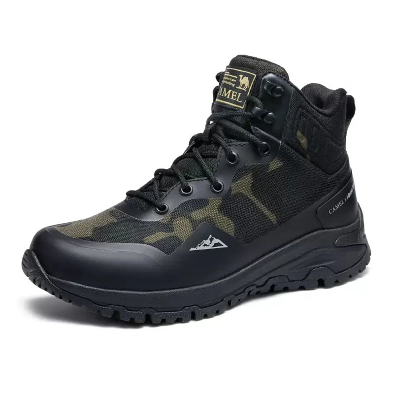 GOLDEN CAMEL Outdoors Hiking Shoes Combat Military Tactical Boots Non-slip Waterproof Trekking Shoes for Men 2023 High-top Boots