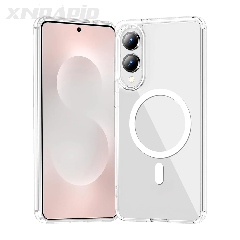 Magnetic Magsafe Wireless Charging Case For Samsung Galaxy S25 Edge S24 S23 S21 FE S22 Ultra Plus Hybrid Hard Cover Soft Shell