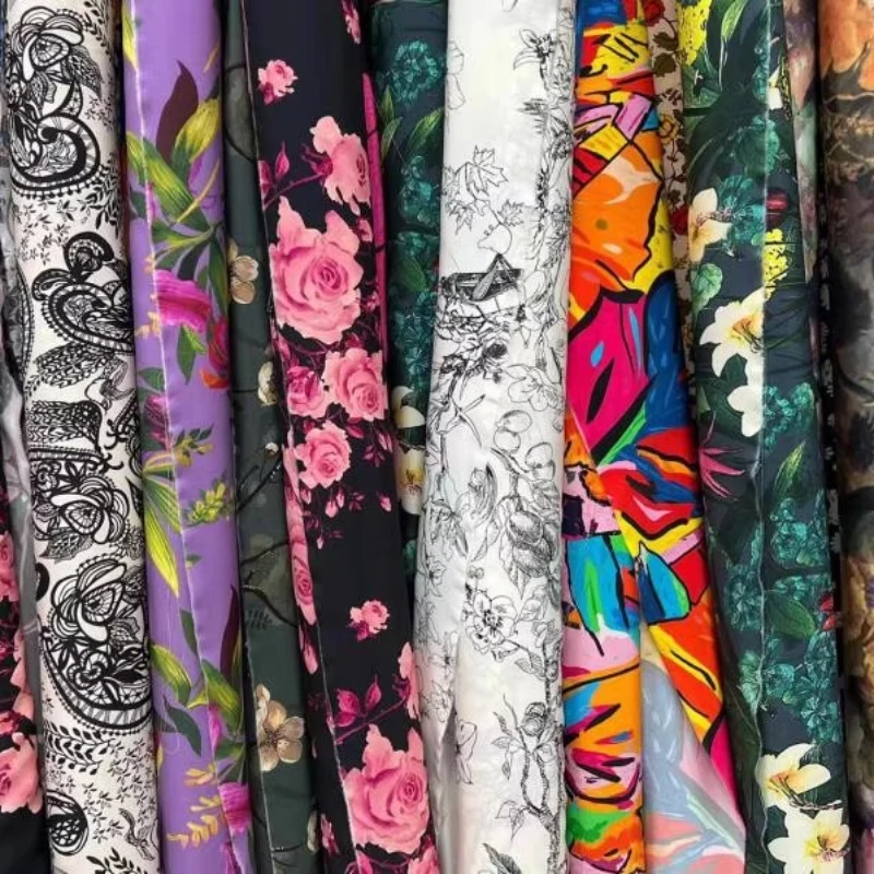 

100x110 см 30 Momme печатная тяжелая креповая шелковая ткань шелковицы для шитья своими руками, мягкая удобная классическая рубашка, пижамные брюки, ткань