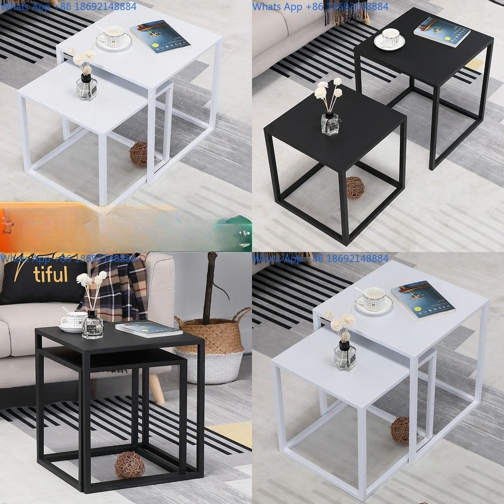 

Modern Minimalist Side Table for Bedside Sofa Living Room Iron End Table Home Use Creative Coffee Table