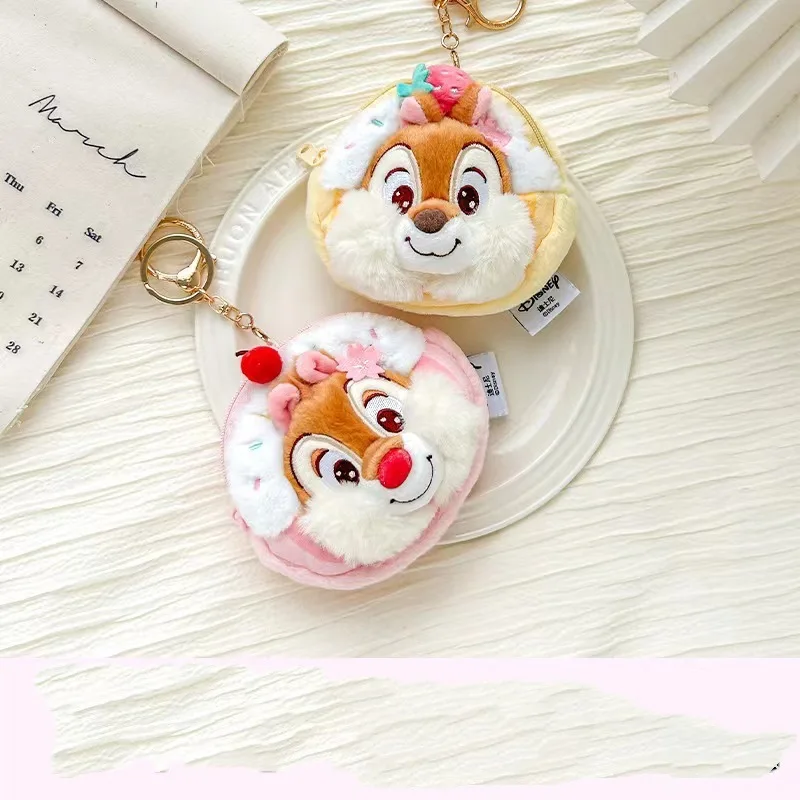 Disney Chip 'n' Dale peluche bambole zaino chiave ciondolo casa portamonete modelli accessori giocattoli dei cartoni animati regali per bambini