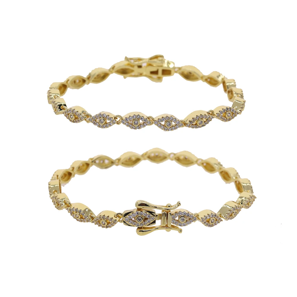 2026 جديد مايكرو معبد تشيكوسلوفاكيا قطع عين الشر سلسلة سحرية قلادة للنساء الذهب اللون محظوظ عيون التركية المختنق مجوهرات #3