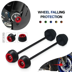 For GSR600 GSR750 GSXS750 Motorcycle Front & Rear Wheel Fork Axle Sliders Crash Protector