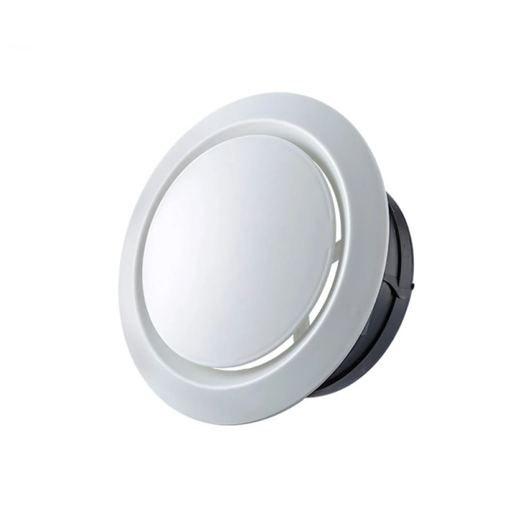 75MM Round Air Ventilation Cover Wall Mounted Adjustable Disc Ventilation Grille for Kitchen Bath Ceiling