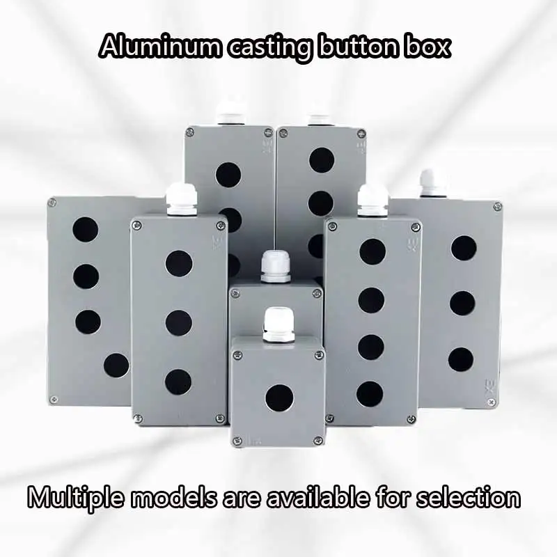 Outdoor Cast Aluminum Waterproof Box, Water-Resistant Button, Sealed Junction Box