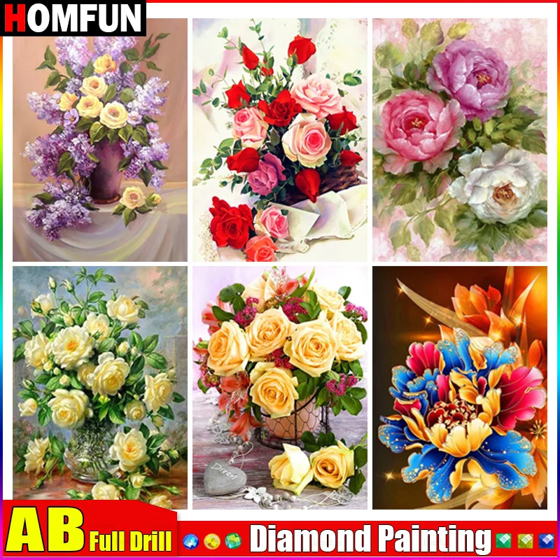 HOMFUN AB Paint With Diamond Embroidery \