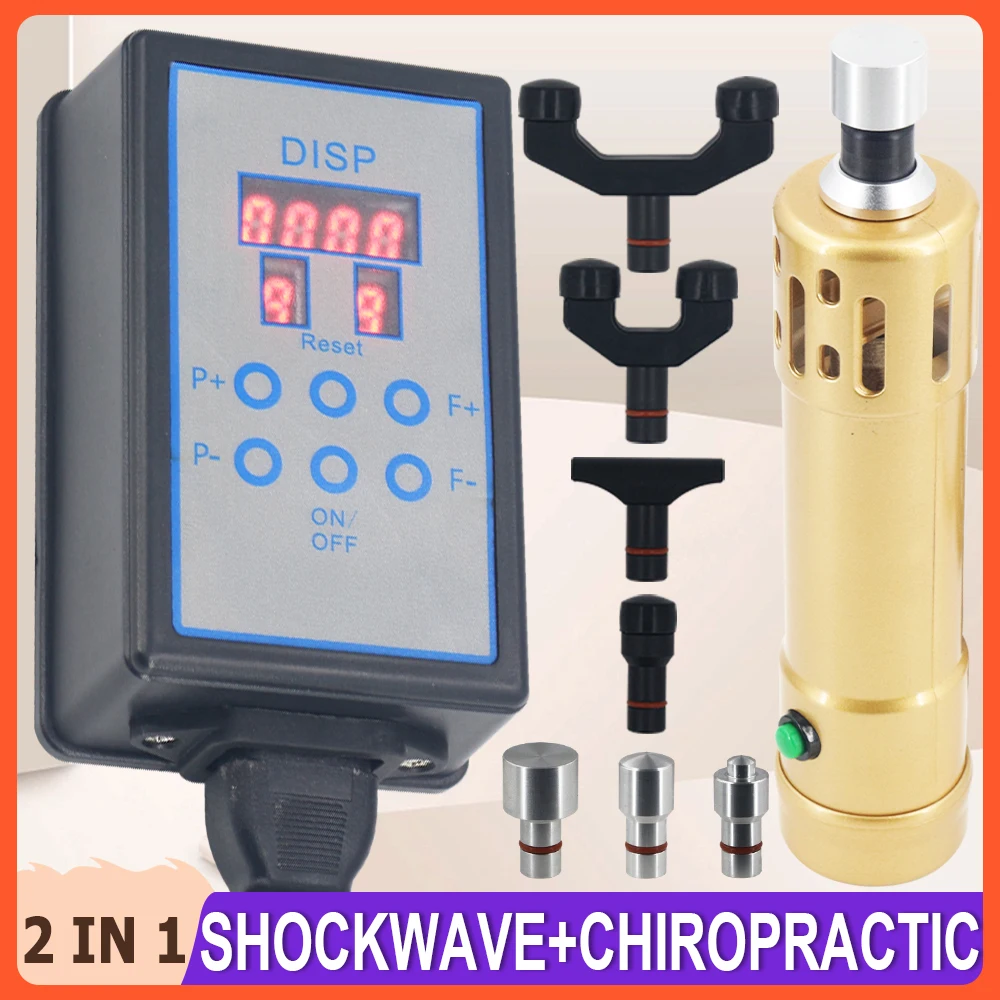 Shockwave Therapy Machine New 2 IN 1 Chiropractic Massage Gun Erectile Dysfunction Treatment Shock Wave Body Relaxation Massager