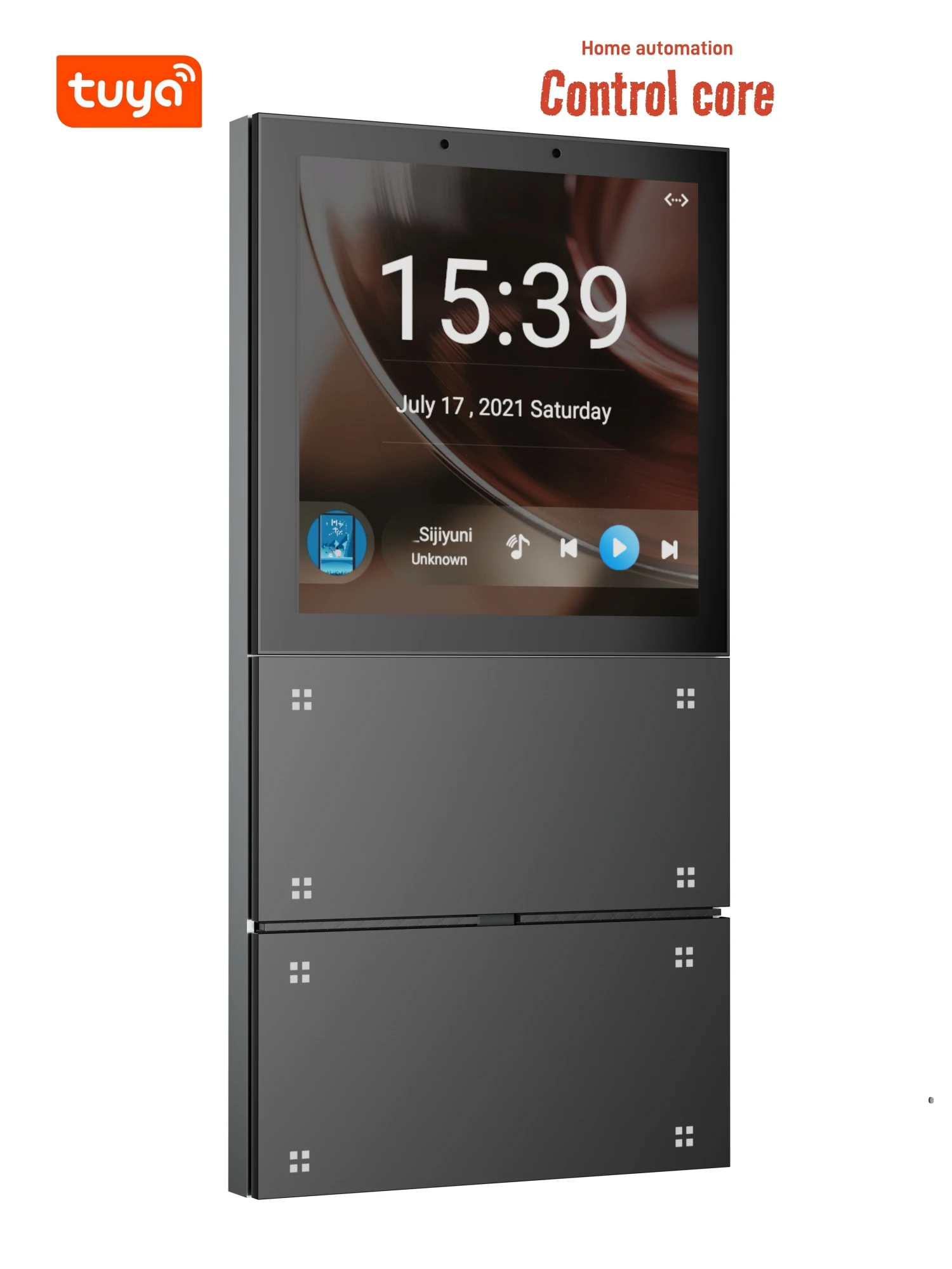 F4 Tuya Smart WiFi ZigBee Schermo di controllo centrale intelligente da 4 pollici Lettore musicale di sottofondo Interfaccia domotico