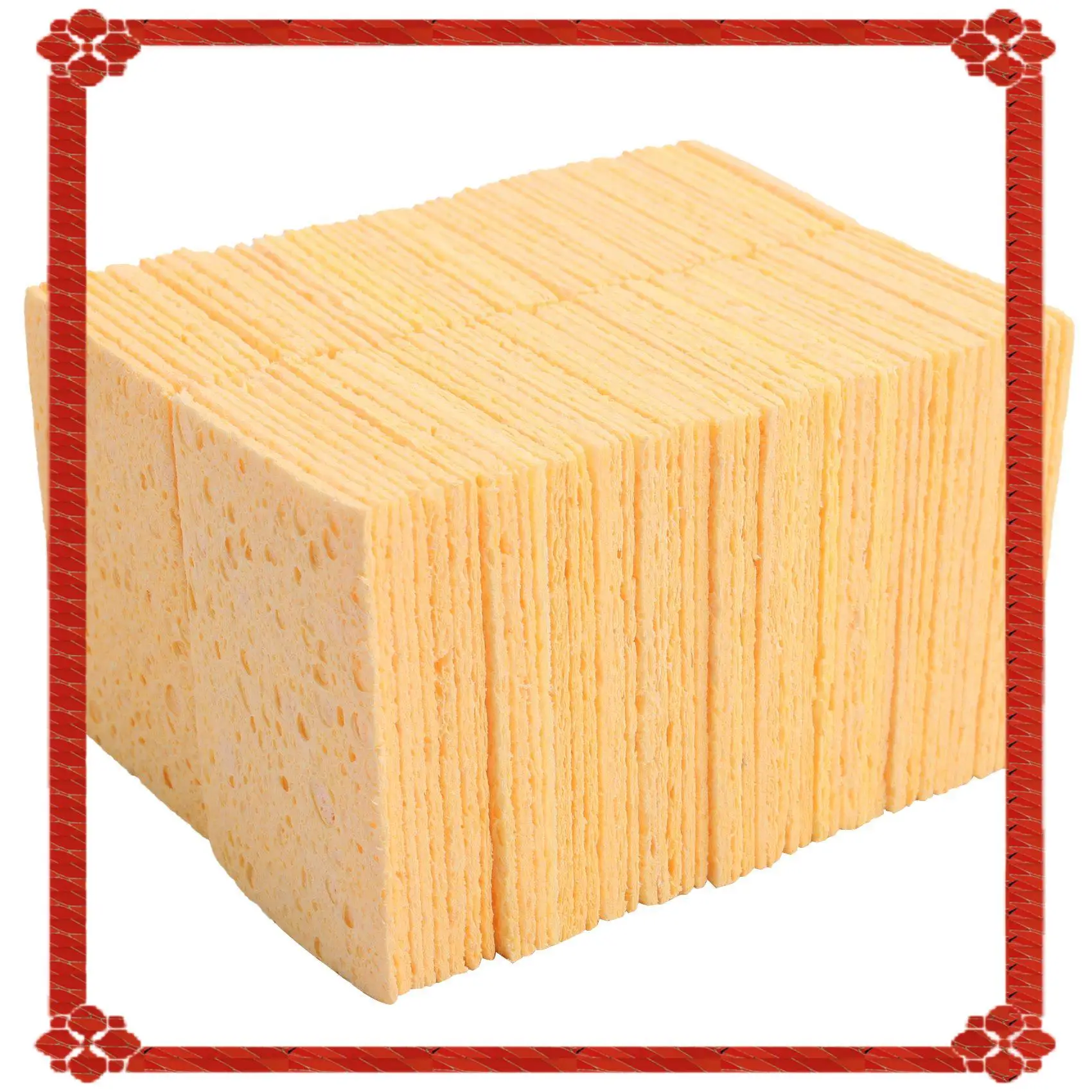

24-Hour Delivery 100Pcs Soldering Iron Solder Tip Welding Cleaning Sponge Soldering Iron Sponge Pad Replacement Sponges Cleaning