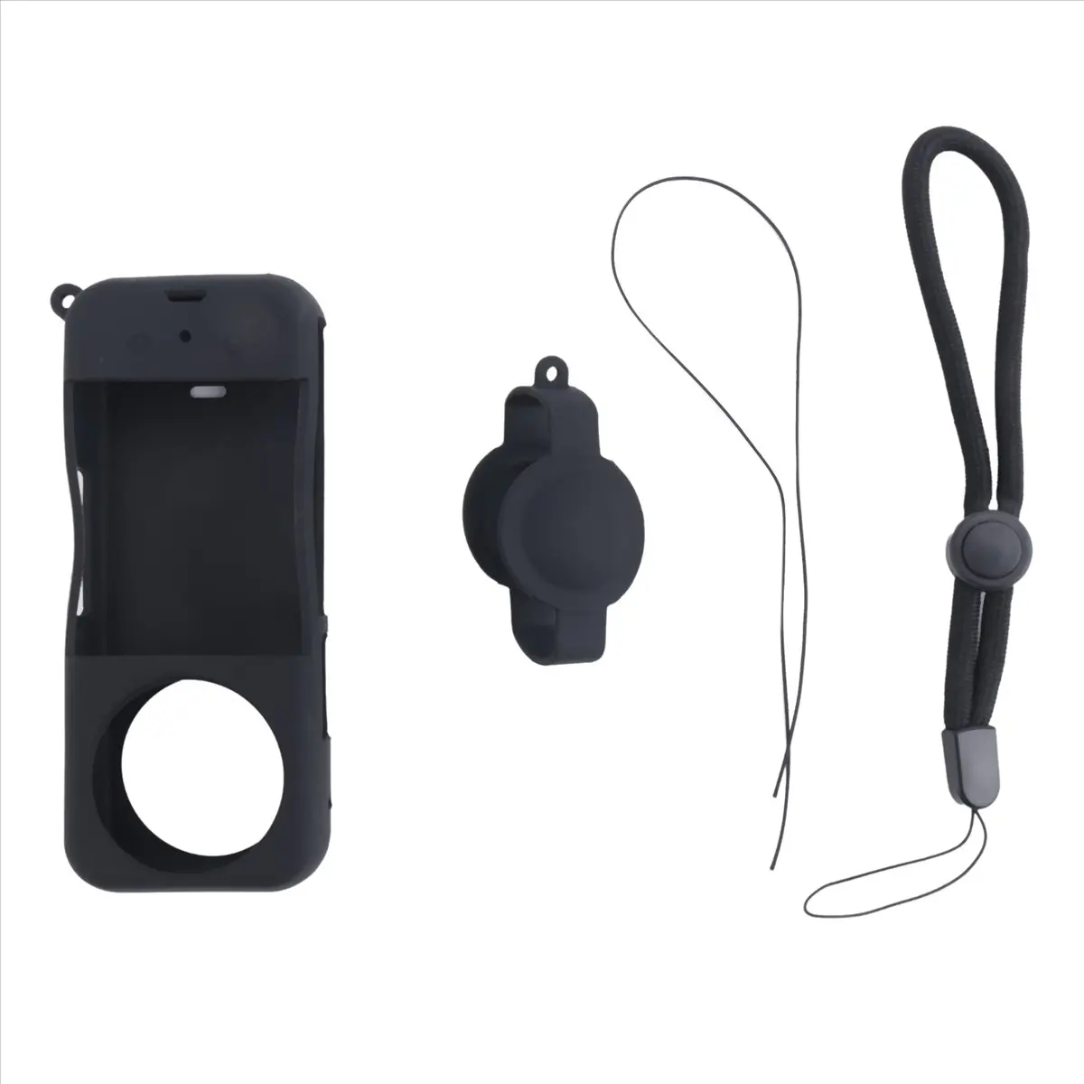 A003 For X3 Panoramic Camera Silicone Case Lanyard Kit Lens Scratch Cover Anti Lost Lanyard Case Set