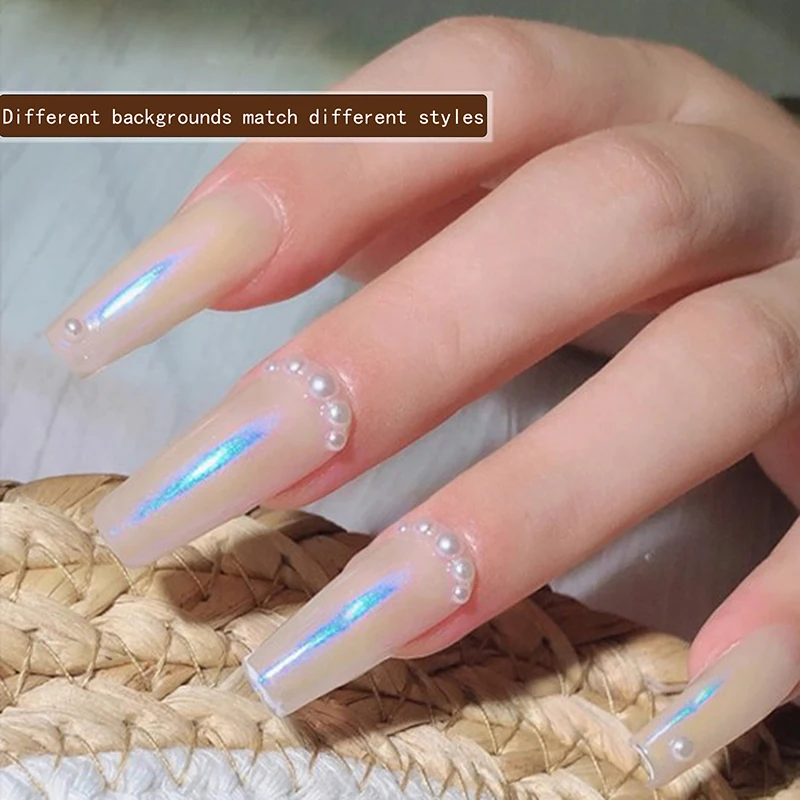 1Box Nagel Glitter Pulver Nagel Aurora Glitter glänzenden Spiegel Mehl Mondlicht Nagel Verbesserungen Nagel dekoration Nagel malerei