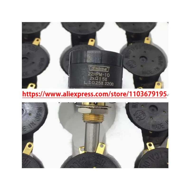 JAPAN Sakae 22HPM-10 Precision wire wound potentiometer 22HPM-10
