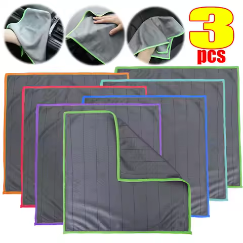 Polishing Streak Free Miracle Easy Clean Rag Reusable Fiber Cleaning Cloth Glass Window for Kitchen Dish Lint Free Carbon