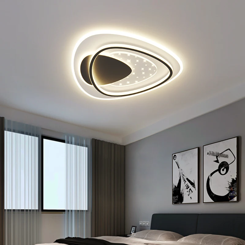 Modern Simple Bedroom Ceiling lights Romantic Morning Star recessed luminarias LED Ceiling Lamp Children's Room Study cloud Lamp