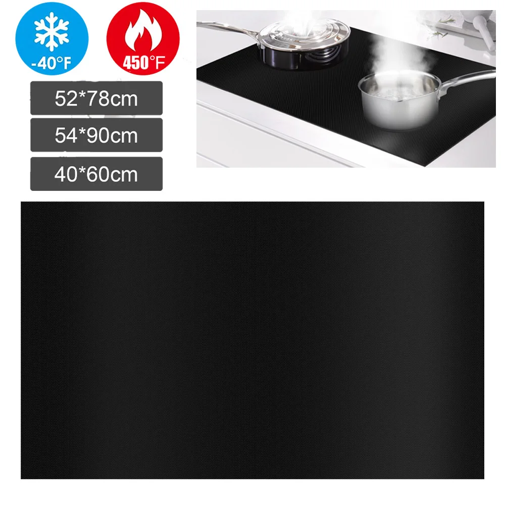 Induction Cooker Cover Silicone Mat Large Non Slip Electric Stove Cover Mat Cooktop Protector for Induction Stove Kitchen Gadget