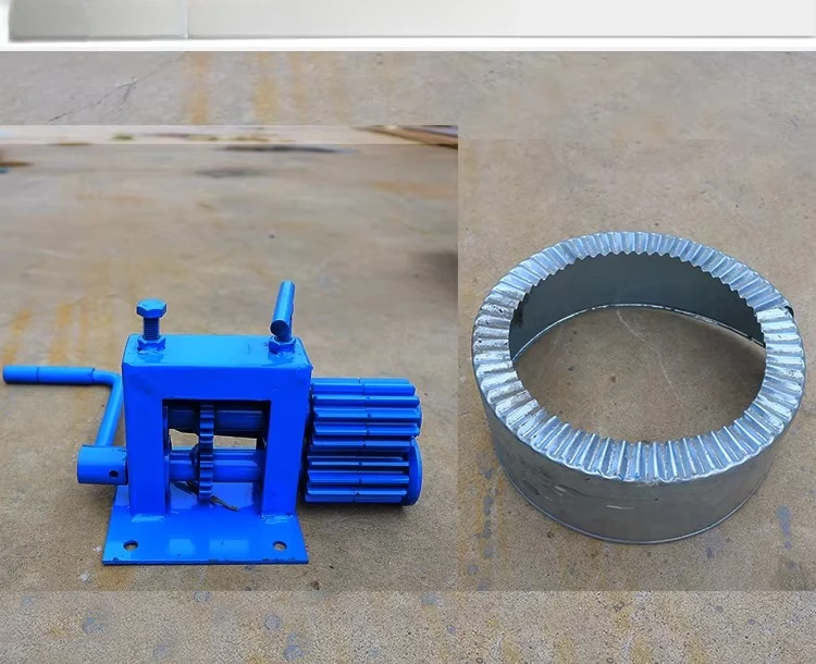 Manual/hand crank iron sheet hemming machine/iron sheet insulation/edge pressing machine, bite machine, wire pressing machine