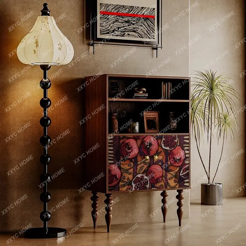 Oil painting aesthetic style art bucket cabine living room wall cabin storage cabinet storage decorative