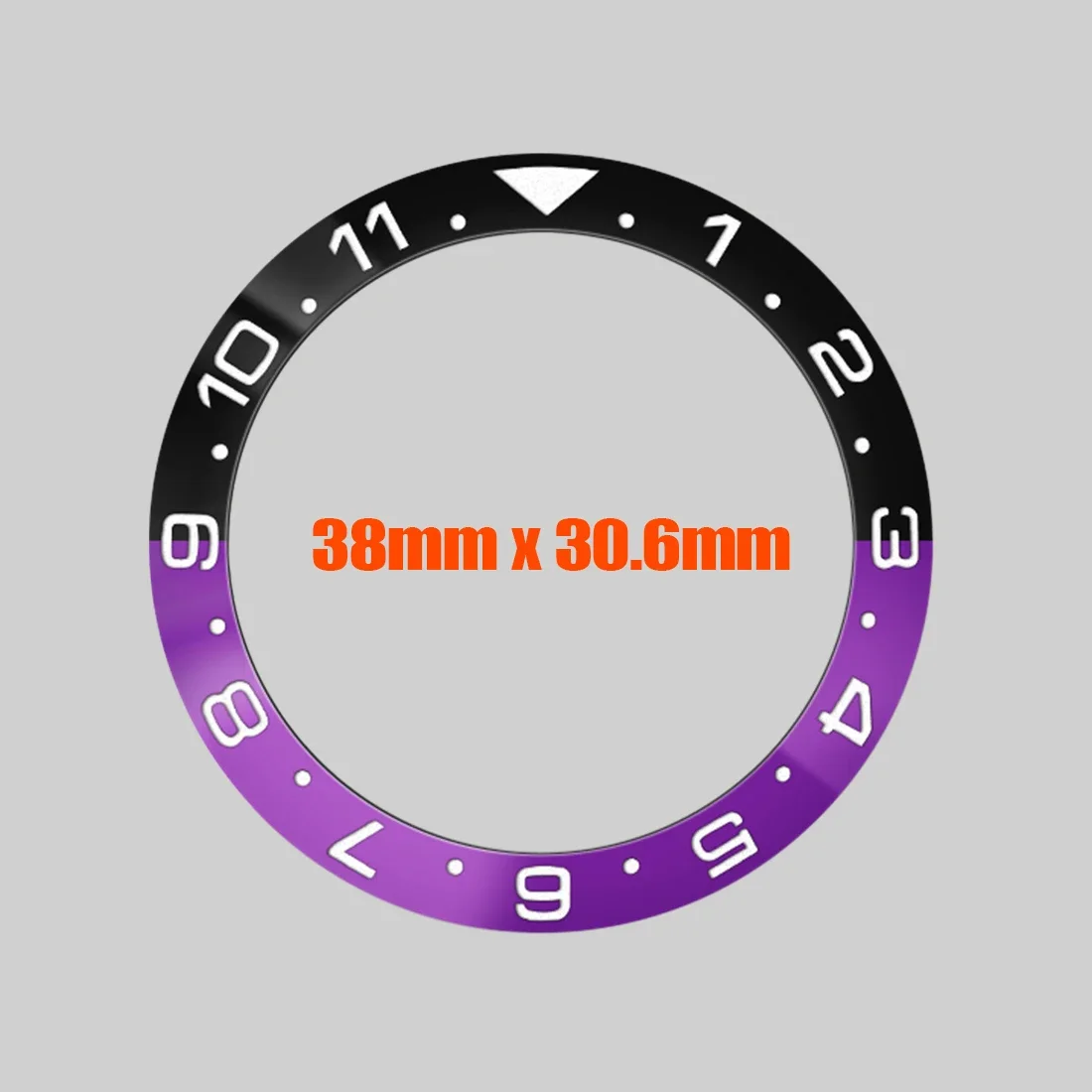 Изогнутая алюминиевая вставка безеля 38 мм, кольцо безеля с весами GMT, подходит для SUB SKX007 SKX009 SRPD, корпус часов NH35 NH36, вставка безеля корпуса