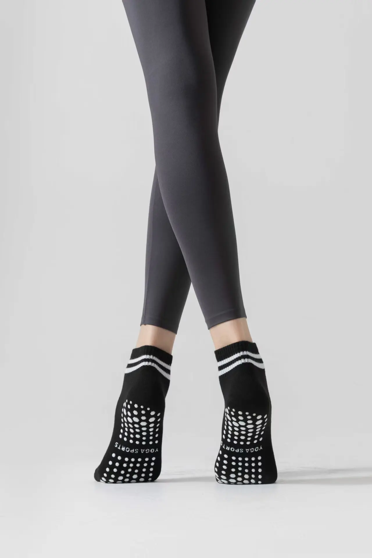 1/3 Paar Mädchen-Yoga-Socken, Professionelle Damen-Indoor-Fitness-Trampolin-Tanzsocken, für Sprungübungen, Rutschfeste Sportsocken – Detail 7
